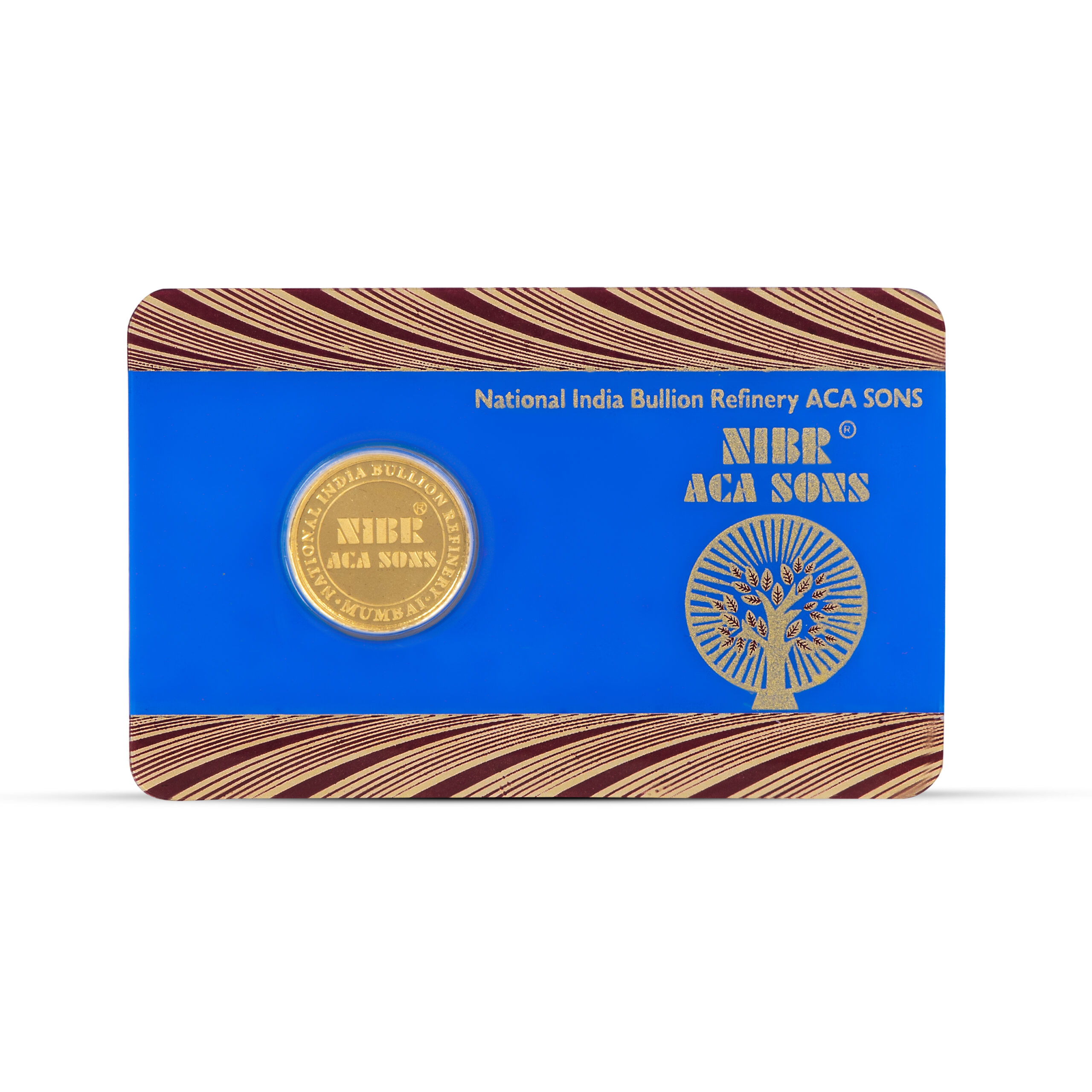 NIBR 2 Grams Gold Coin 24KT 999 Purity - FKJCON24K1016